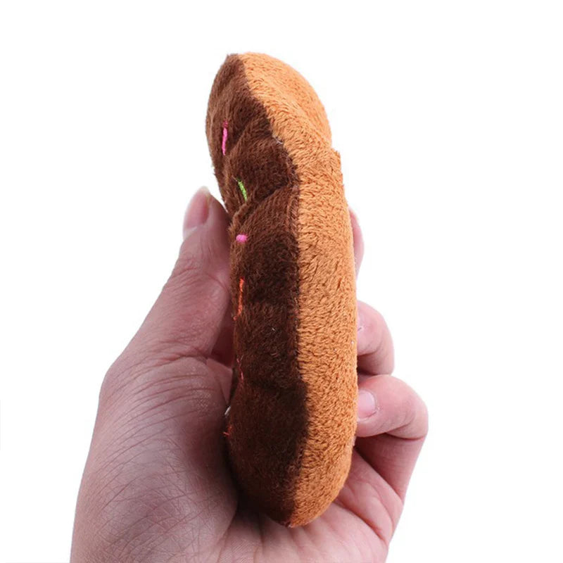 Soft Dog Donut Toy