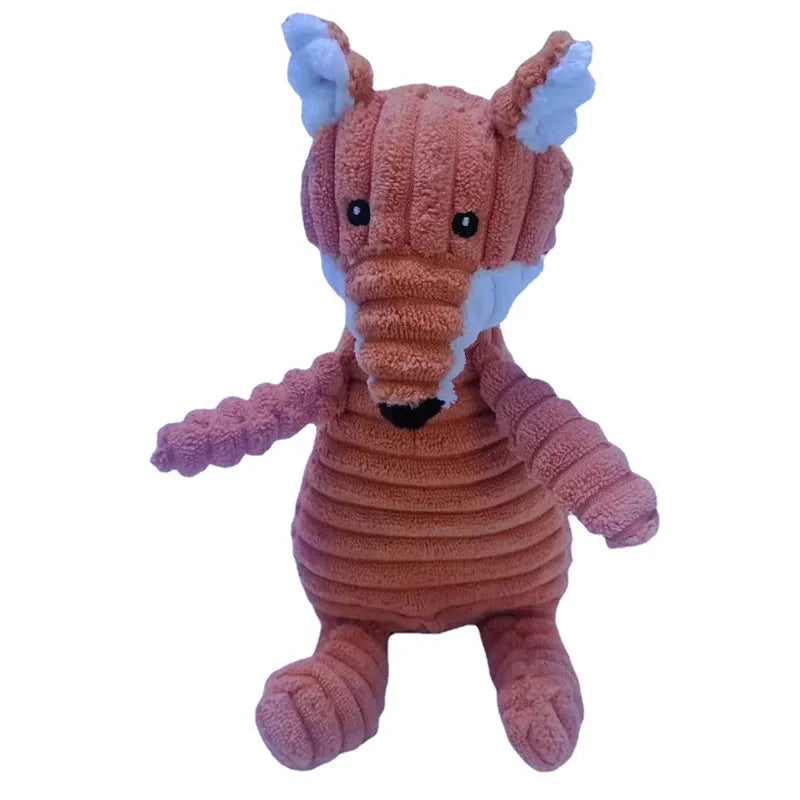Donkey Shape Squeaky Plush Chew Toy for Dogs and Puppies
