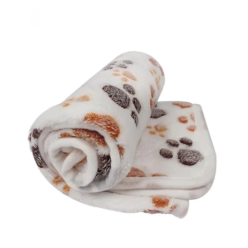 Cute Cartoon Pattern Soft Fluffy Pet Blanket