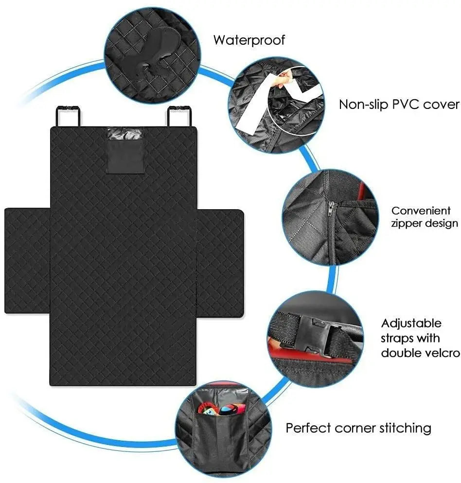 Wear-Resistant Waterproof Dog Car Seat Cover for SUV Easy Install