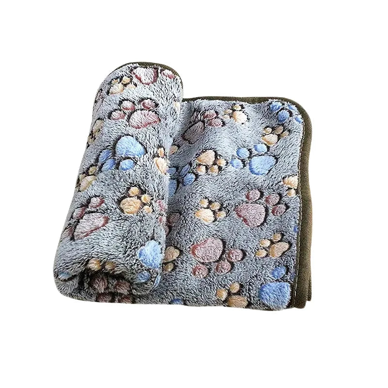 Cute Cartoon Pattern Soft Fluffy Pet Blanket