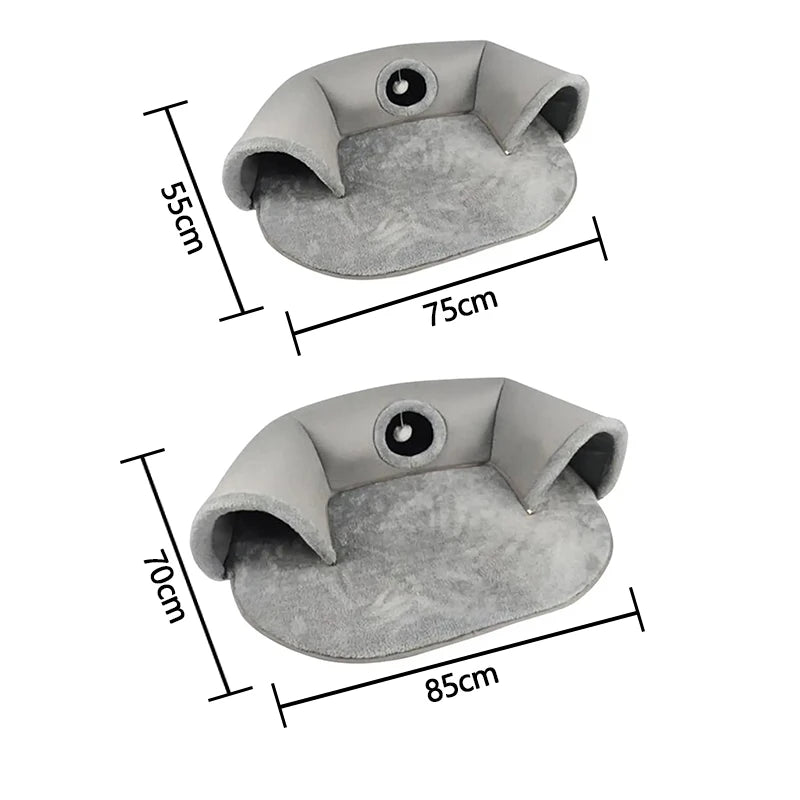 CozyPlaid Tunnel: Play, Hide & Stay Warm!