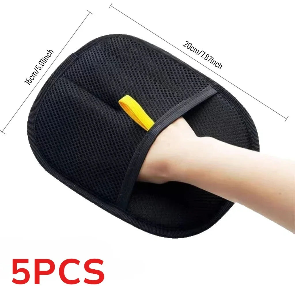 Pet Hair Remover Gloves Electrostatic for Cats Dogs, Reusable Washable Grooming Glove with 2-in-1 Lint Roller Brush - Safe Non-T