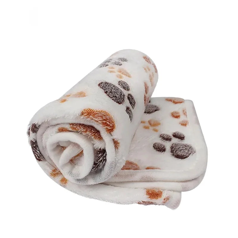 Cute Cartoon Pattern Soft Fluffy Pet Blanket