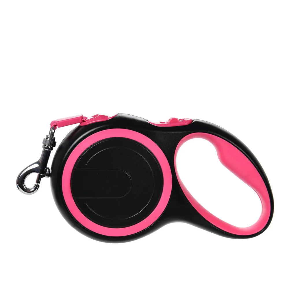 Premium 3M Retractable Double Dog Leash – Reflective, No-Tangle 360° Swivel Pet Lead with LED Light