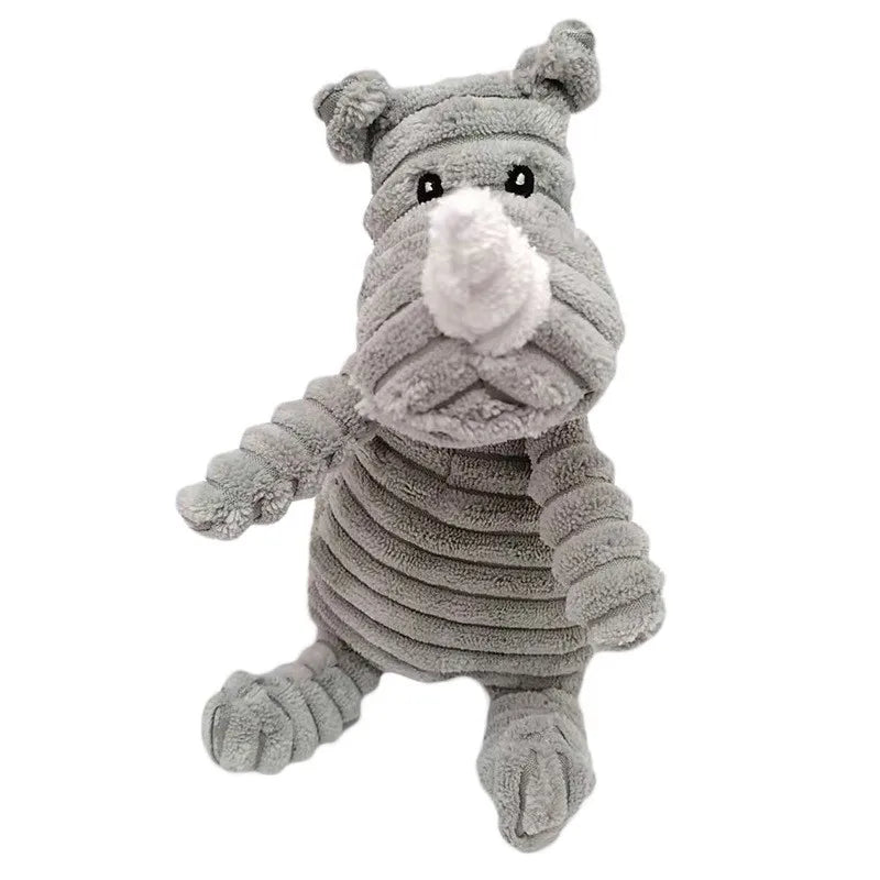 Donkey Shape Squeaky Plush Chew Toy for Dogs and Puppies