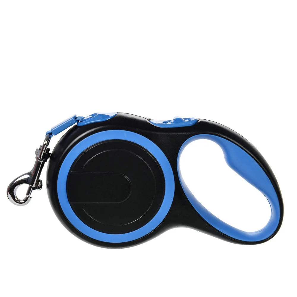 Premium 3M Retractable Double Dog Leash – Reflective, No-Tangle 360° Swivel Pet Lead with LED Light