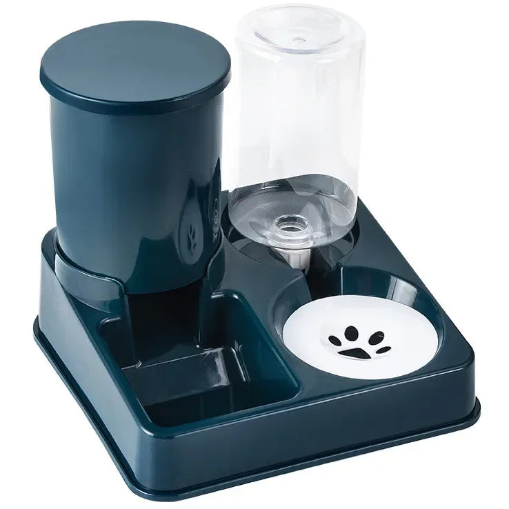 Hign-concerned Automatic Cat Feeder And Water Dispenser 2 In 1 Gravity