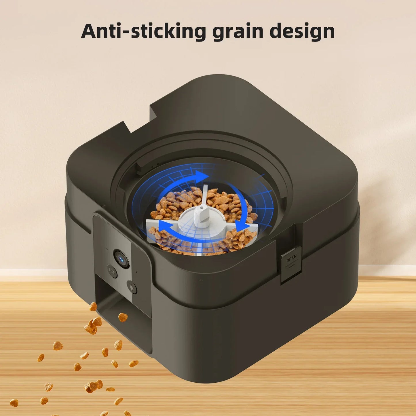2L Smart Automatic Pet Feeder with Camera – WiFi Cat & Dog Food Dispenser with App Control, Voice & Timer